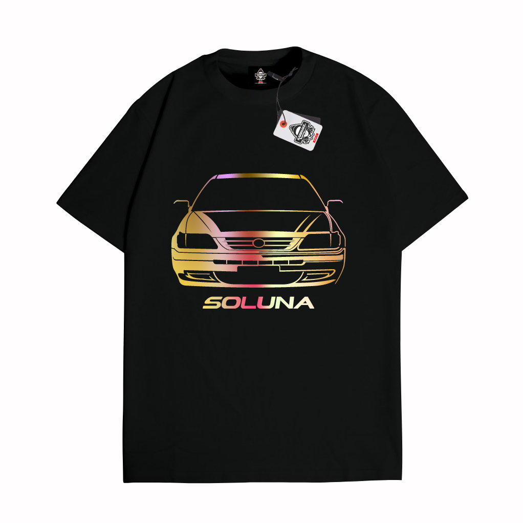 KARIMAKE Kaos Baju T Shirt Distro Unisex Gambar Mobil TOYOTA SOLUNA Hologram