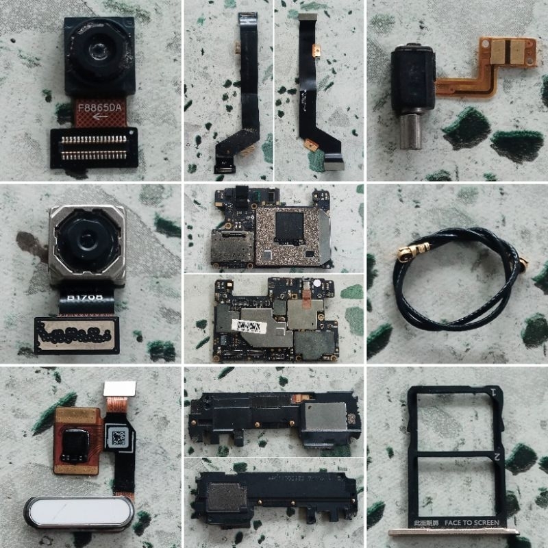 Xiaomi Mi 5c Bahan Kanibalan, Mesin Mati Total Matot, Konektor Cas HF, Antena, Flex UI MB, Frame, LC