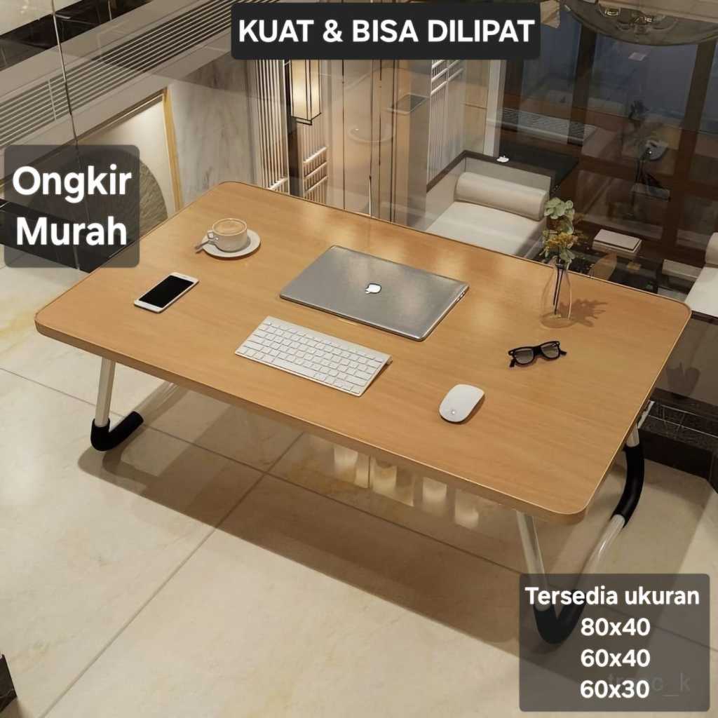 Meja Belajar Lipat Lesehan Meja Kerja / Laptop Minimalis Meja makan Lesehan / Santai