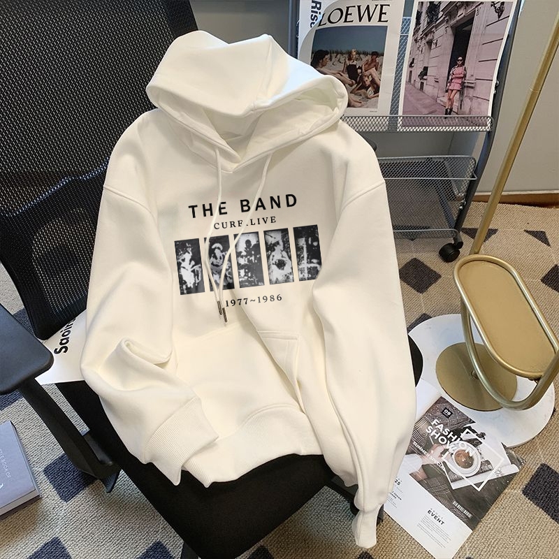 KOIKOO Hoodie Sweater Oversize Korean Style Premium Wanita | The Band Print | Hoodie Couple Weater P