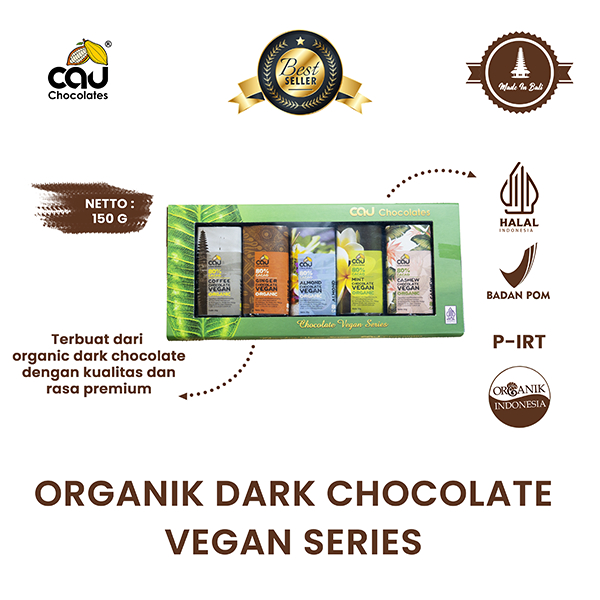 

CAU CHOCOLATES - Organik Dark Chocolate Vegan Series / Coklat Vegan Organik - 150 gr