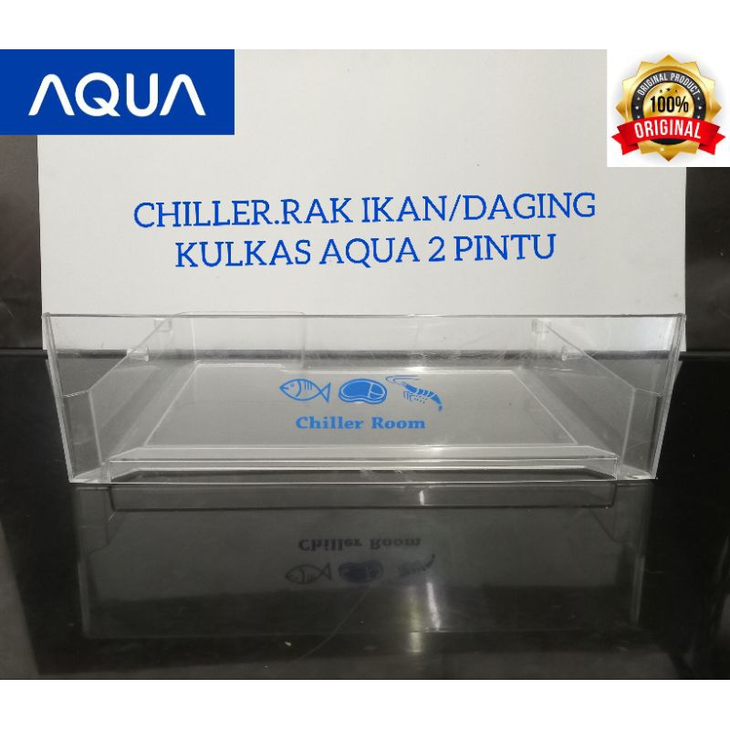 CHILLER.RAK IKAN/DAGING KULKAS AQUA 2 PINTU.AQR-D240/260.SECOND ORIGINAL