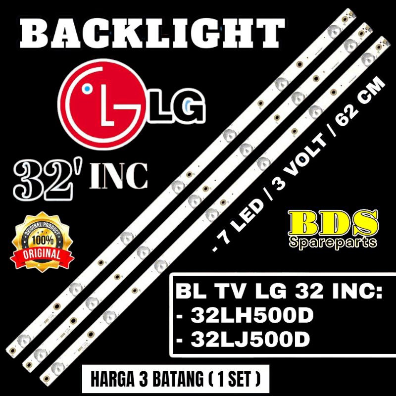 BACKLIGHT TV LED LG 32LH500D 32LJ500D LAMPU BL LG 32LH500D 32LJ500D 32LK500D