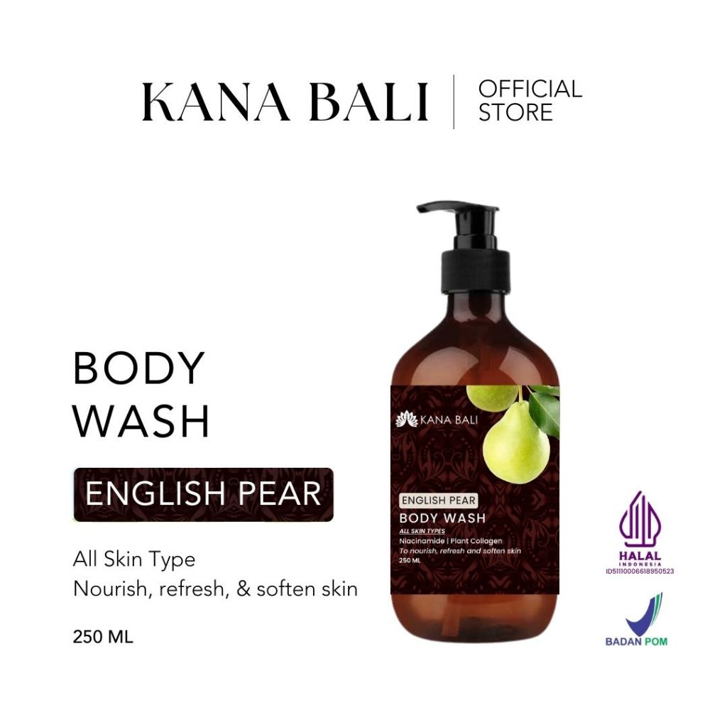 Kana Bali Nourishing Body Wash English Pear - Sabun Mandi | Sabun Cair