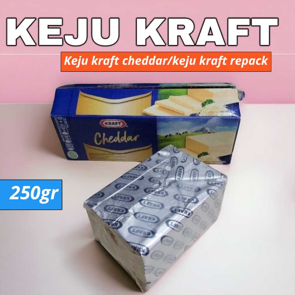 

[250gr] Keju Kraft / Keju Kaft Cheddar Repack / Keju Cheddar Kraft All In One Repack