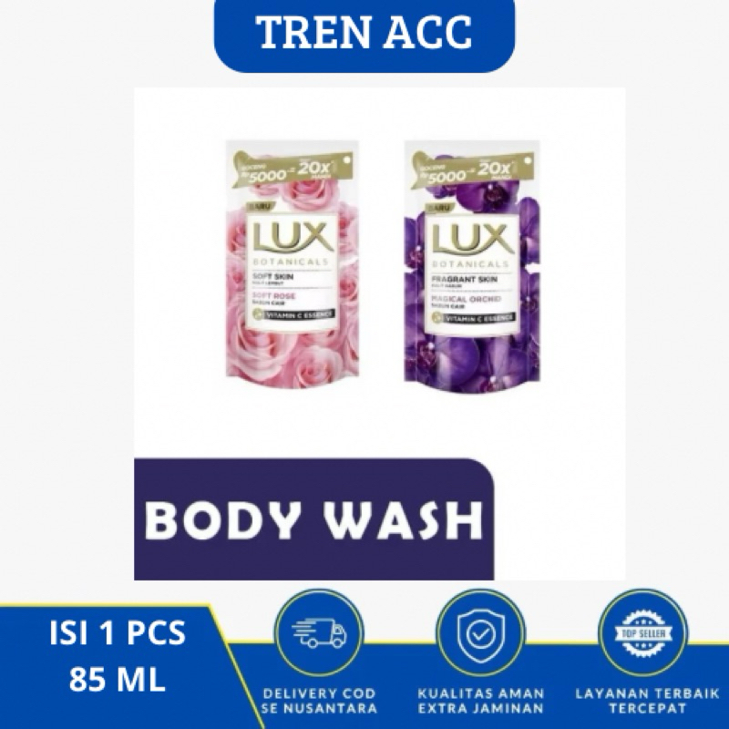SABUN LUX CAIR 85ML / Lux Sabun Mandi Cair Body Wash 85ml / Sabun Mandi Cair LUX