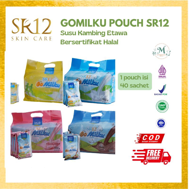 

SR12 gomilku pouch/ susu kambing etawa/ 1 pouch isi 40 sachet