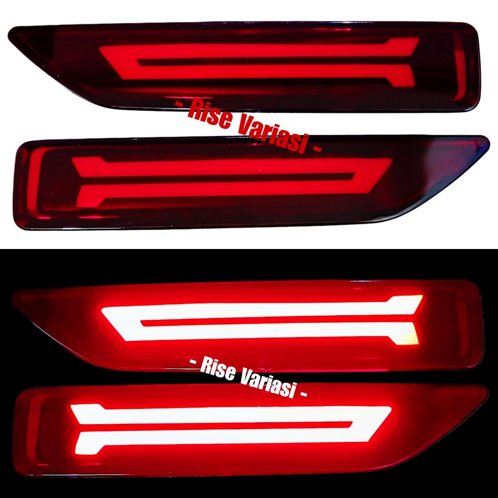 Reflektor Lampu LED Mata Kucing Bemper Belakang Tipe E Honda Mobilio BRV 2014 2016 2017 2019 2025