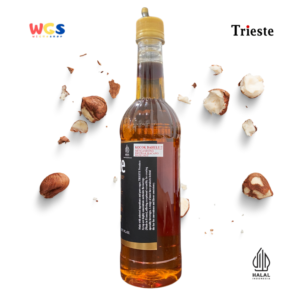 

Ay00! Trieste Hazelnut Flavour Syrup 650ml Sirup Rasa Hazelnut untuk Kopi, Minuman Kekinian