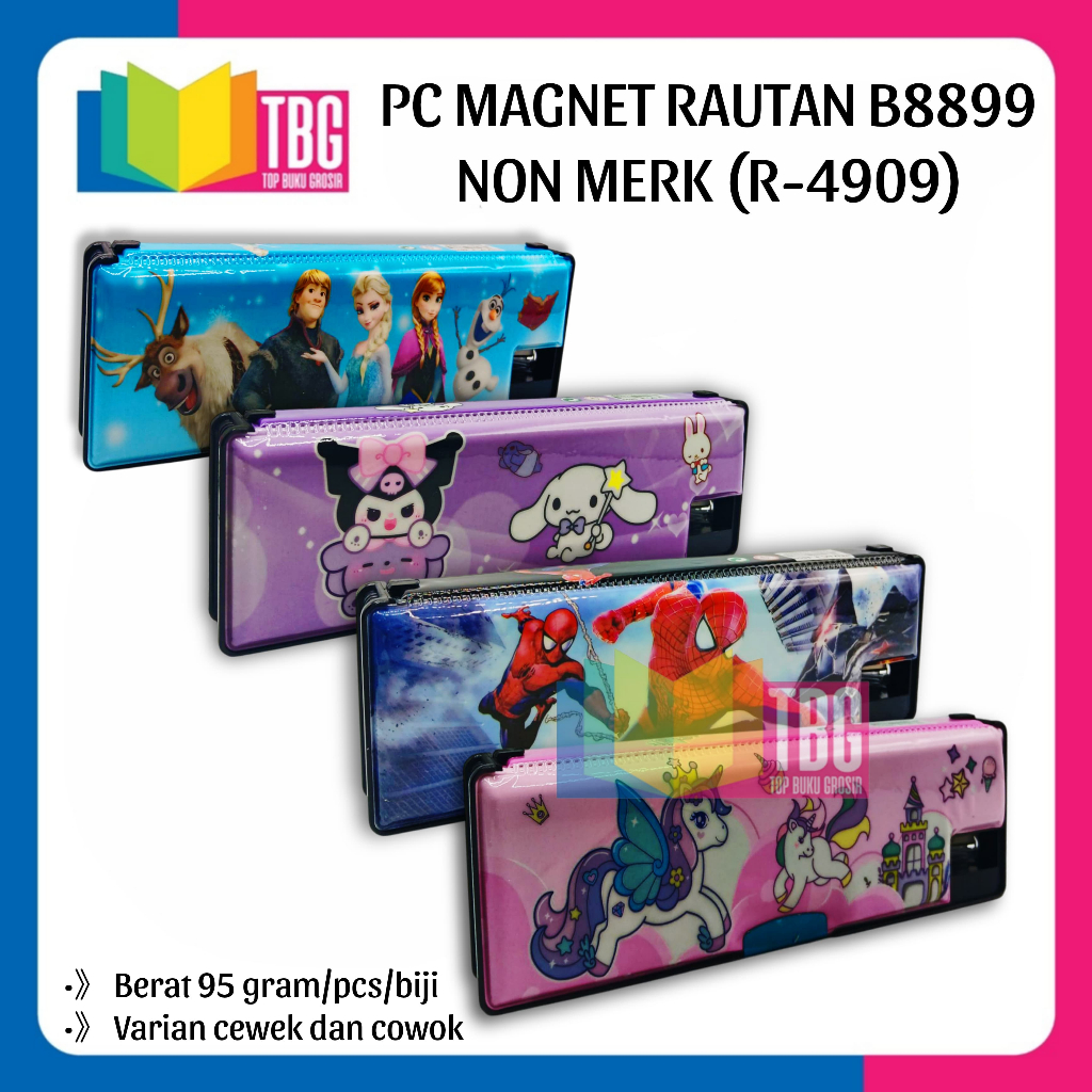 

1 PCS PENCIL CASE MAGNET RAUTAN B8899 NON MERK / TEMPAT PENSIL MAGNET / KOTAK PENSIL KARAKTER LUCU (R-4909)