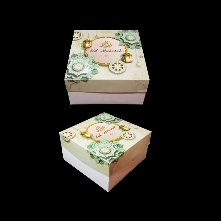 

5 pcs Box Cake Marmer Lebaran Dus Kemasan Chiffon Cake Packaging Hampers 22x22x8 cm