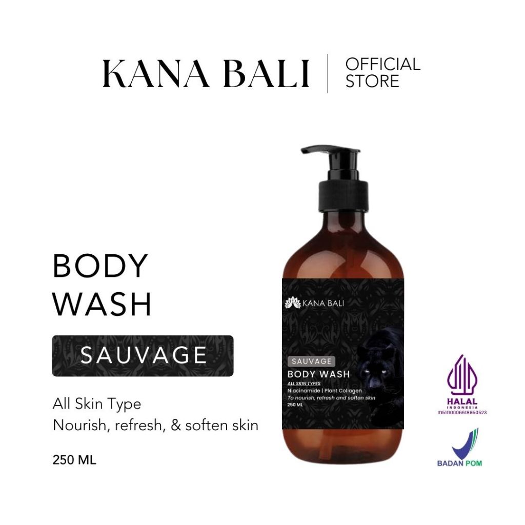 Kana Bali Nourishing Body Wash Sauvage - Sabun Mandi | Sabun Cair