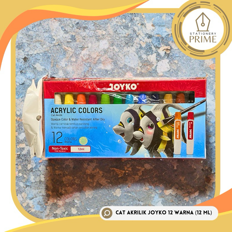 

Cat Akrilik Joyko / Acrylic Colors JOYKO 12 Warna (12 ml) SF6