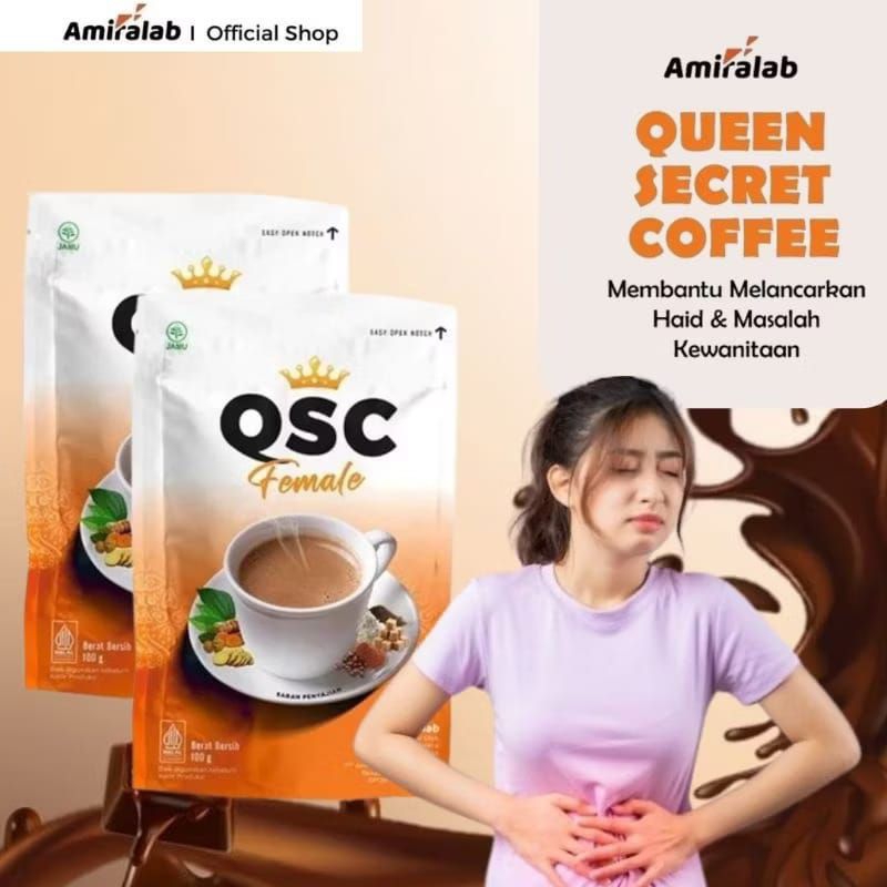 

PAKET HEMAT QSC FEMALE 4 POUCH KOPI HERBAL HALAL BPOM