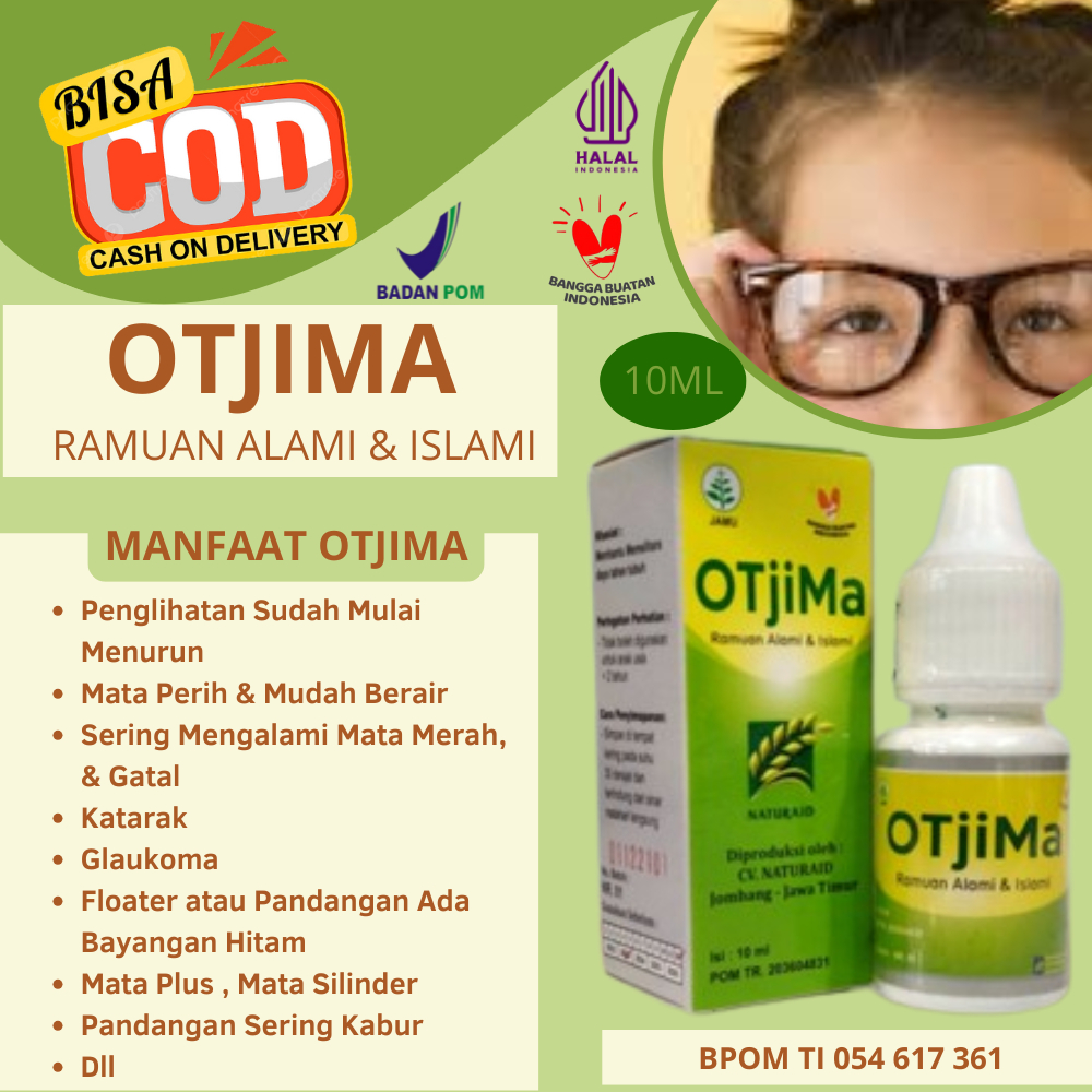 OTJIMA 【100% ORI】 - Tetes Mata Herbal Bantu Mengobati Mata Minus Katarak, Mata Astigmatisme Miopia