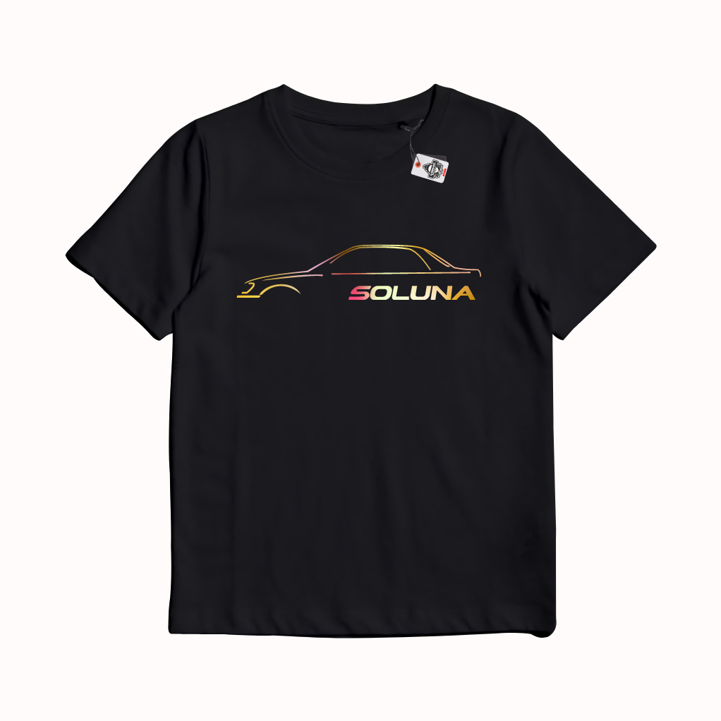 KARIMAKE Kaos Baju T Shirt Distro Anak Unisex Gambar Mobil TOYOTA SOLUNA Side Hologram