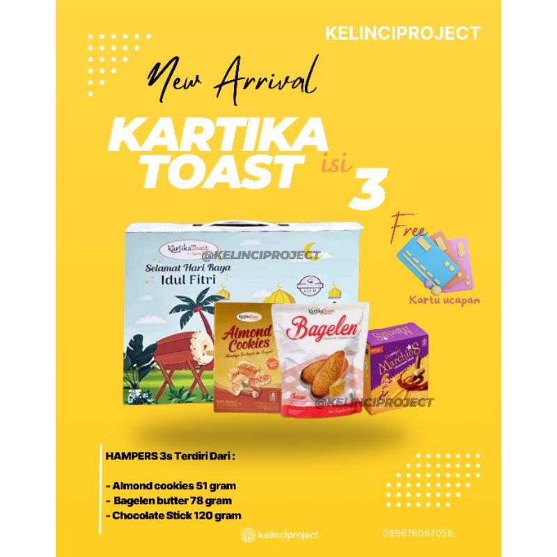 

HAMPERS 3s KARTIKA SARI KARTIKA TOAST KUE KERING PROMO PARCEL PAKET LEBARAN