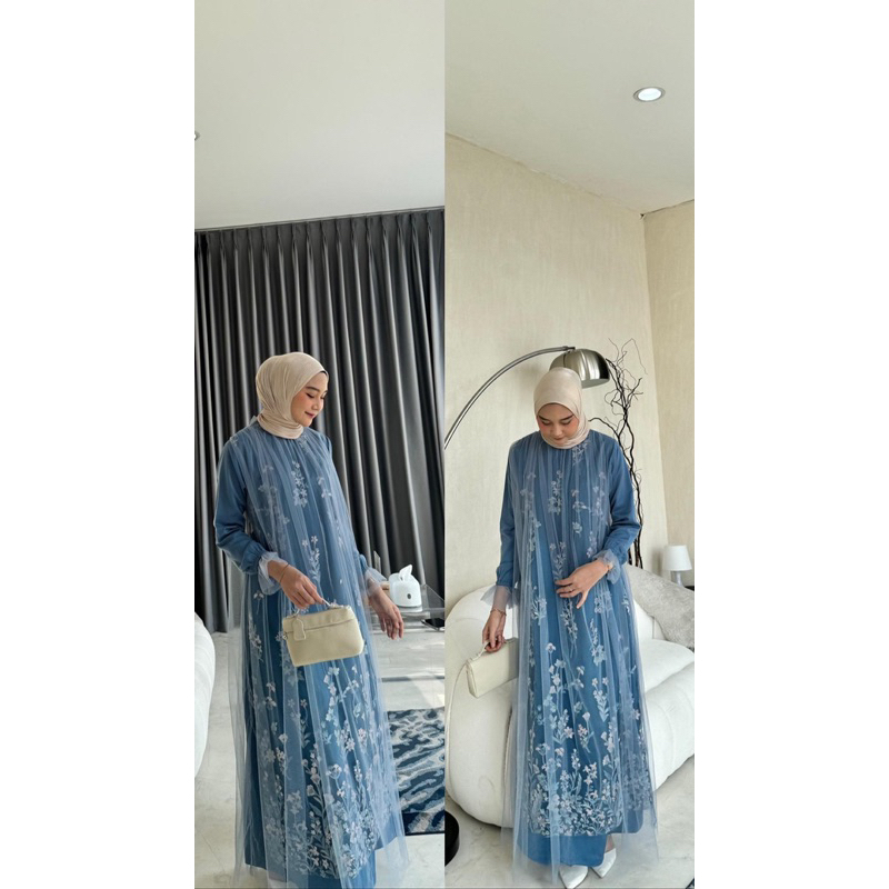 HANI GAMIS PREMIUM COLLECTION // GAMIS BRUKAT TILE GARDEN FLOWER