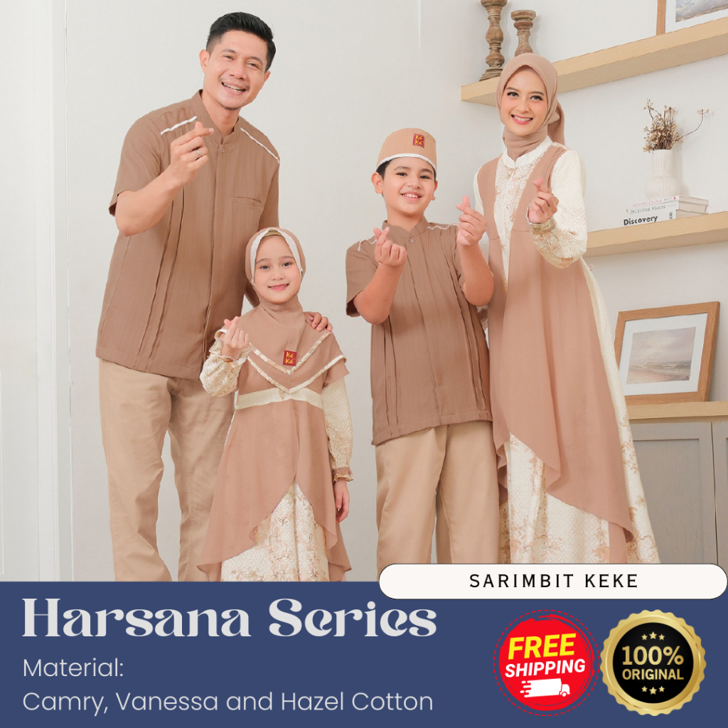 [SARIMBIT KEKE] BAJU SARIMBIT LEBARAN KELUARGA TERBARU BY KEKE // HARSANA // SARIMBIT KELUARGA/ COUP