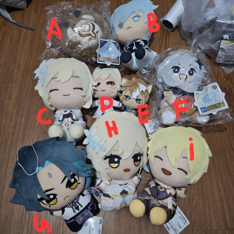 nuigurumi plush mihoyo genshin impact chibigurumi pofutto banpresto plush xiao lumine aether dkk