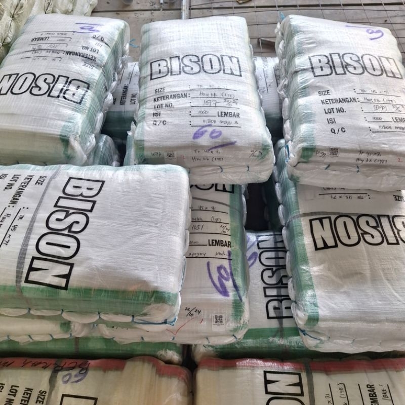 

Karung Beras 25 kg Transparan Merk Bison /per 1 ball isi 1000 pcs