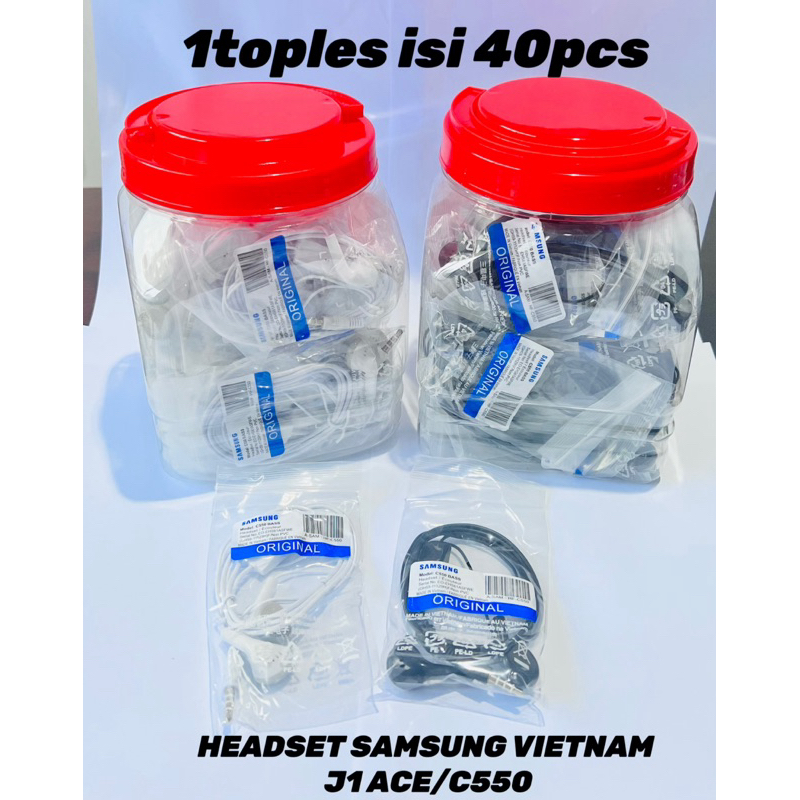 headset earphone headphone headsfree samsung j1 ace/c550 / headset toples samsung j1 ace/c550 (1topl