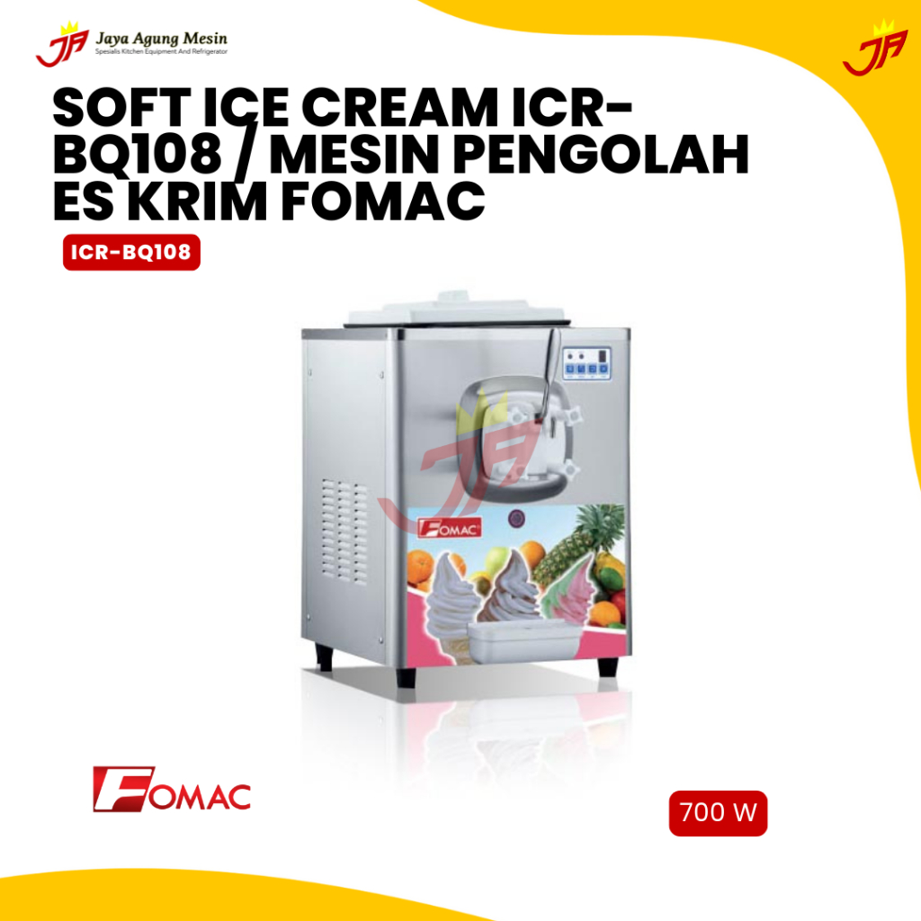 FOMAC Soft Ice Cream ICR-BQ108 / Mesin pengolah es krim Fomac