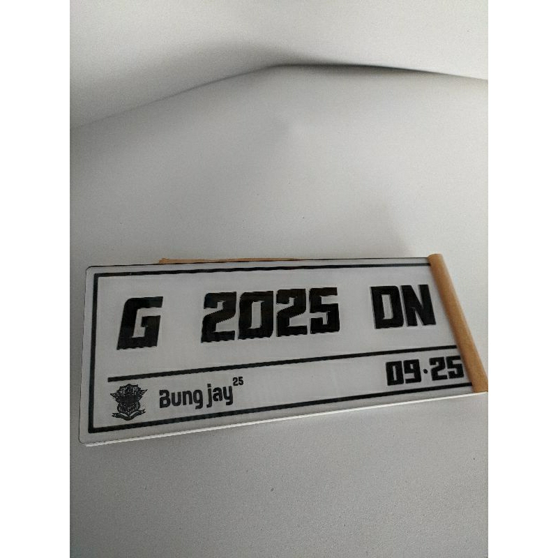 Plat nomor motor custom nama