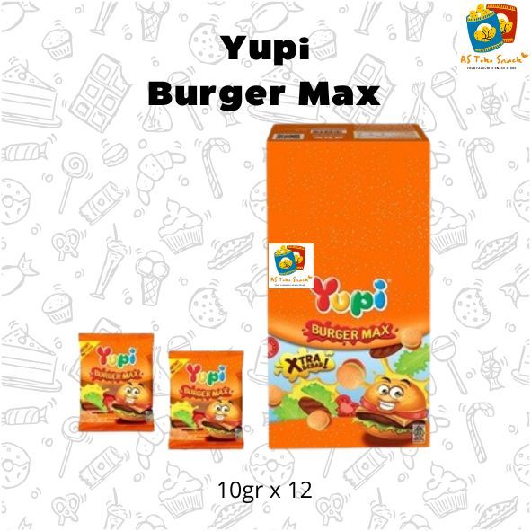 

Yupi Burger Max 10gr (1 Box Isi 12)