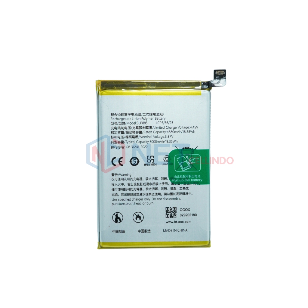 BATERAI OPPO A76 2022 / BATERAI OPPO BLP885 ORI NEW