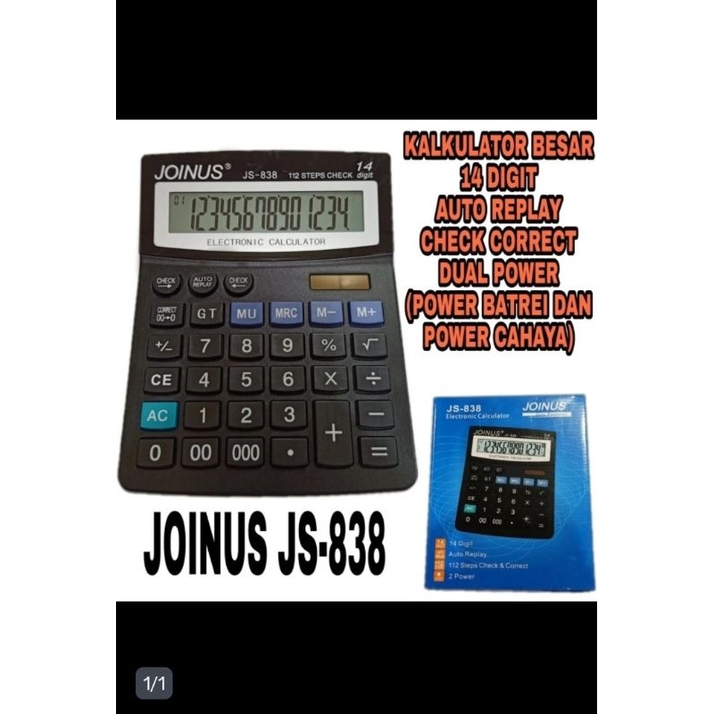 

KALKULATOR JS-838 JOINUS