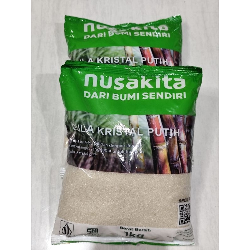 

Gula Pasir Nusakita 1kg (2 PCS )