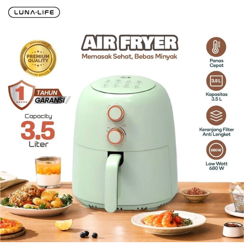 [BRAND NEW] NO NEGO BNIB luna life airfryer air fryer LL-AF35
