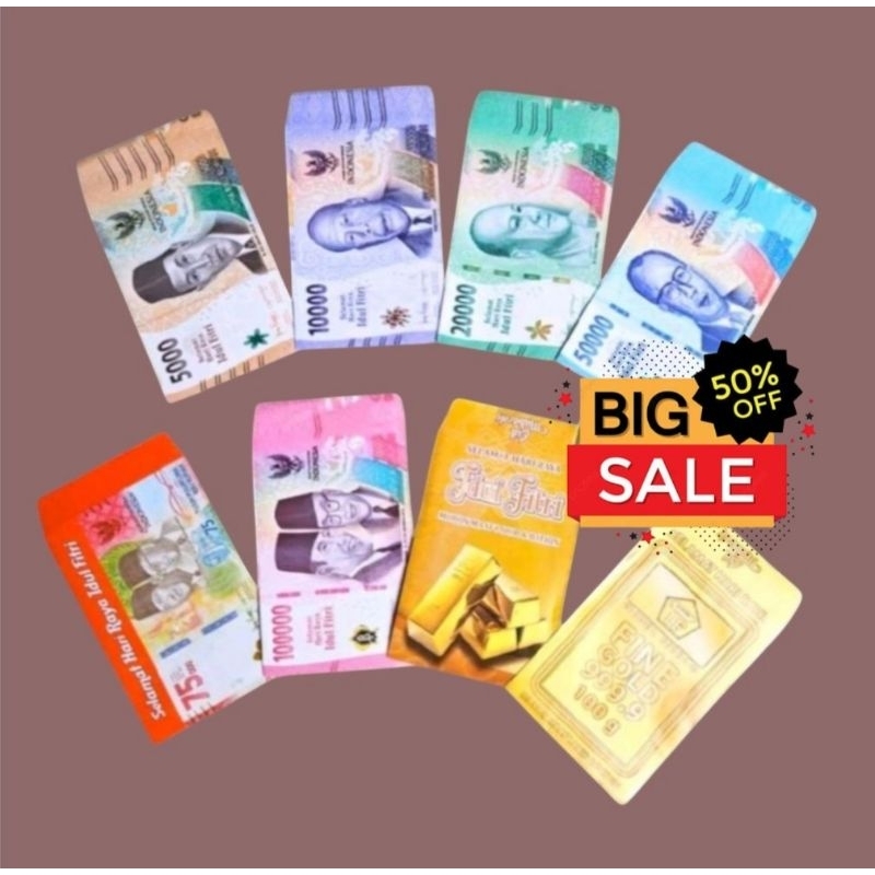 

COD: Amplop Lebaran angpau lebaran karakter uang Baru [ isi 100pcs ]
