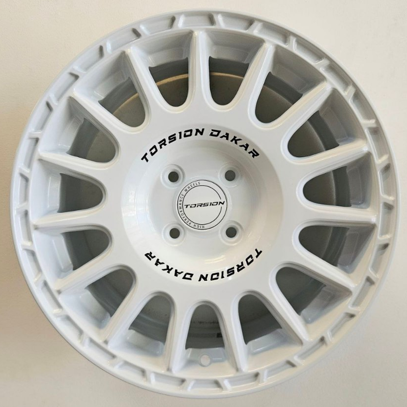 VELG MOBIL ORIGINAL TORSION WHEELS DAKAR R16 x 7 4H 100 ET 41 WHITE - JAZZ IGNIS BRIO AYGA SWIFT dll