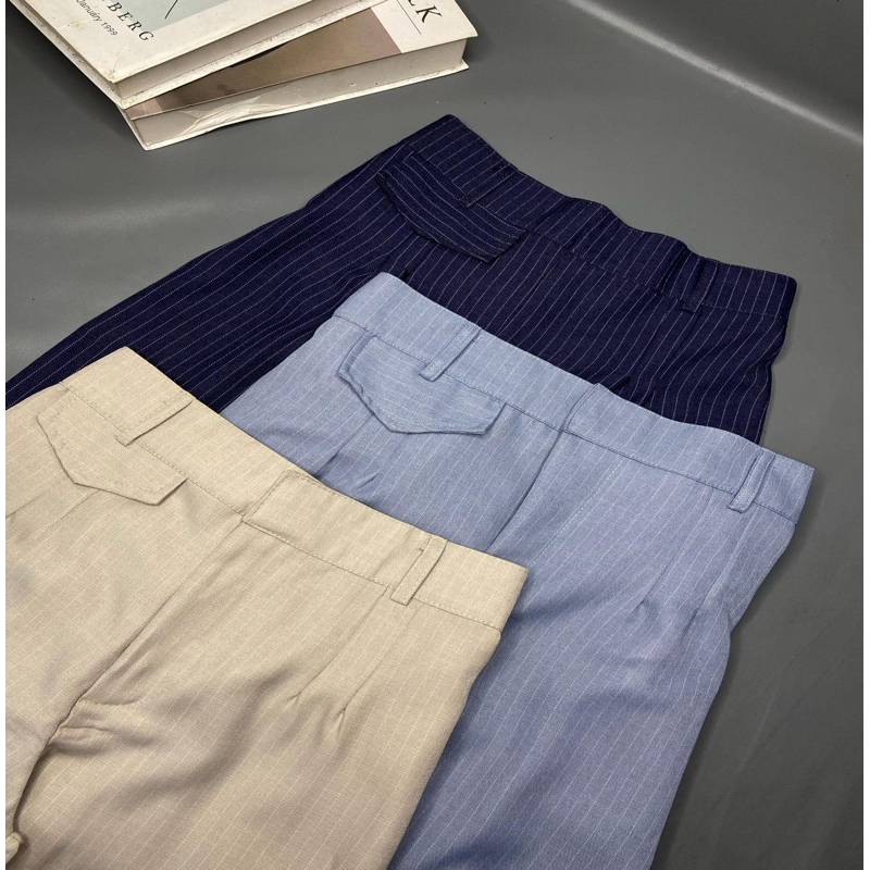 ORO PANTS STRIPE - ORO PANTS SALUR - STRIPE PANTS -ORO PANTS HIGHWAIST ANTI KUSUT- ORO PANTS TERBARU