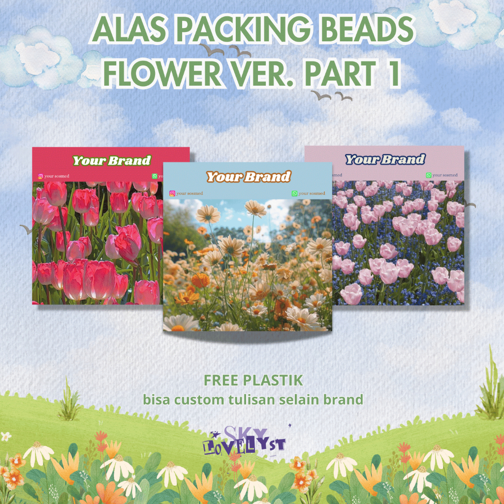 

ALAS KERTAS PACKING BEADS FLOWER VER.1 (PART 1)