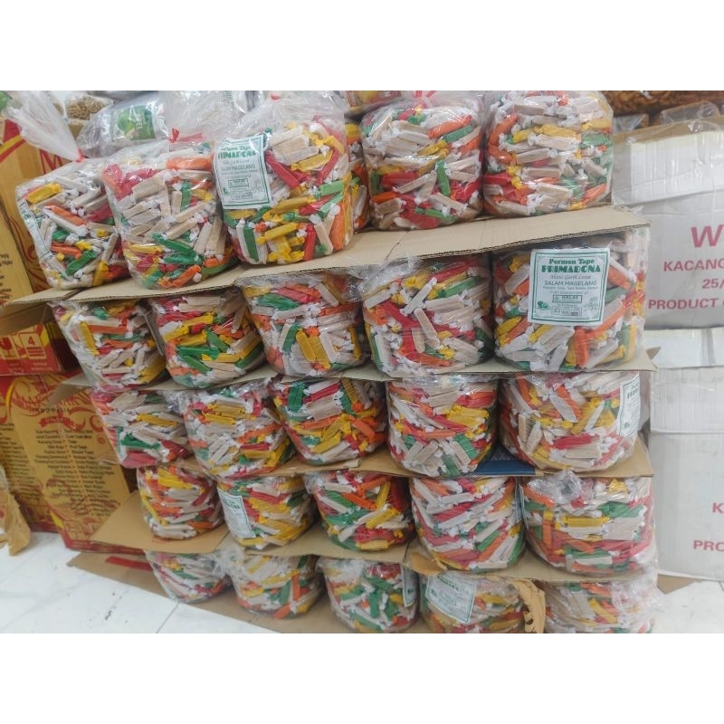 

Permen tape kemasan ball 5kg / PERMEN RASA TAPE 5 KG