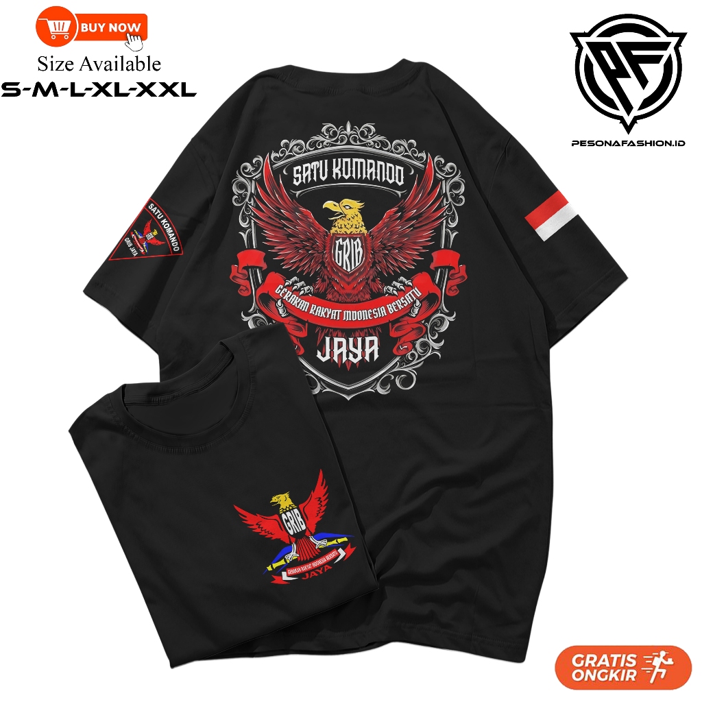 Kaos Ormas GRIB Jaya Gerakan Rakyat Indonesia Bersatu Garuda Team Herkules