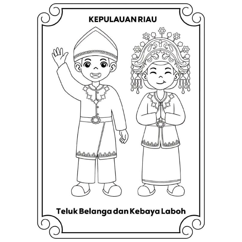 

Gambar mewarnai Sketsa Berbagai Baju Adat Suku Indonesia