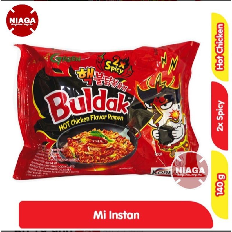 

Samyang Mie Instan Ramen Ayam Pedas Buldak Exstra Pedas 140 gr g