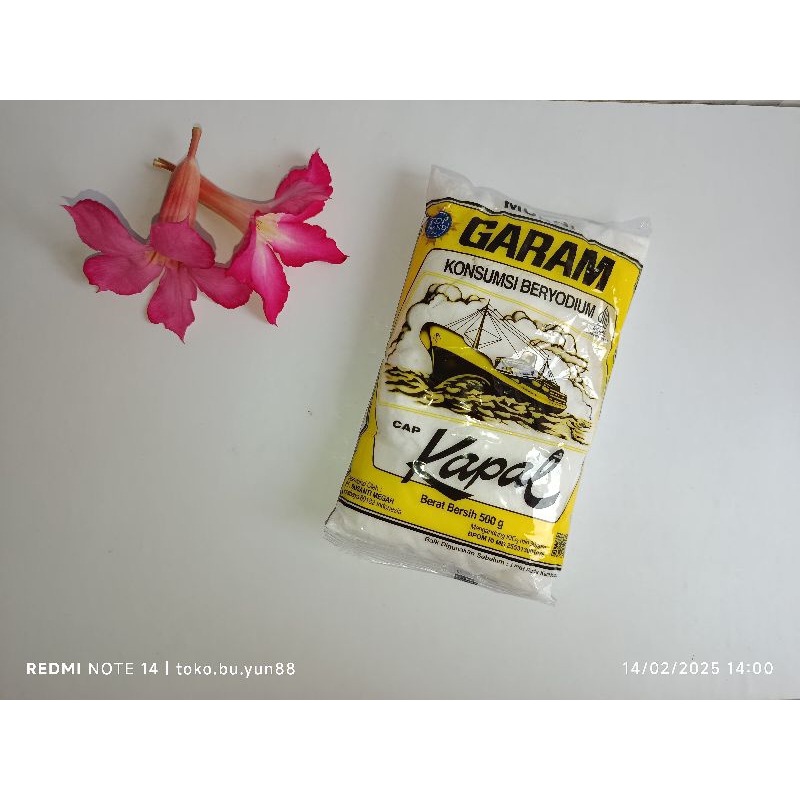 

garam cap KAPAL 250gr / garam dapur / garam beryodium