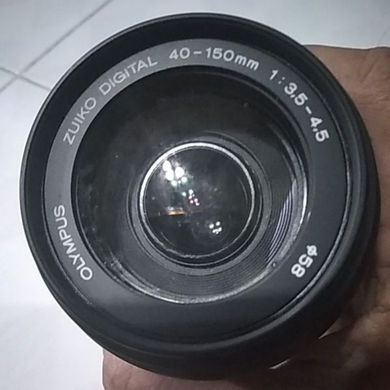 lensa DSLR OLYMPUS ZUIKO DIGITAL 40-150 mm bekas