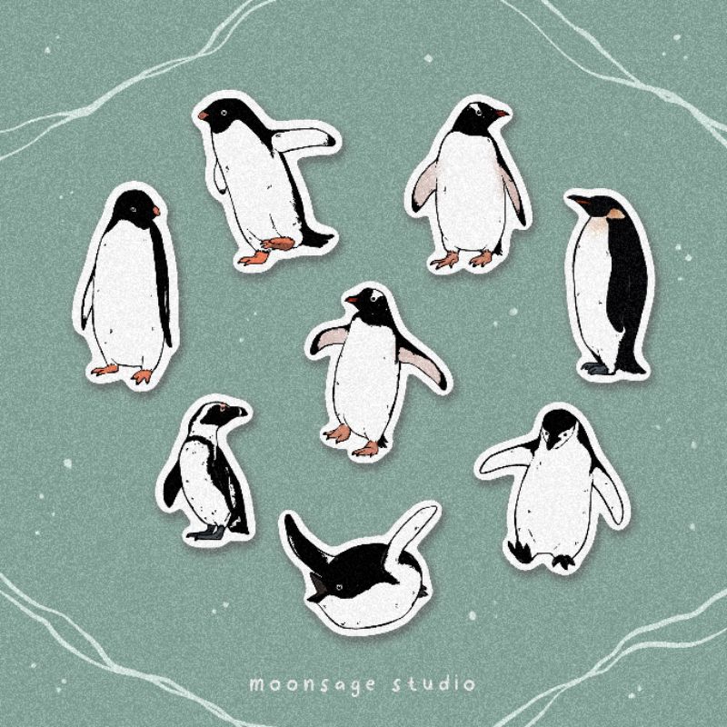 

MOONSAGE STUDIO Penguin sticker pack
