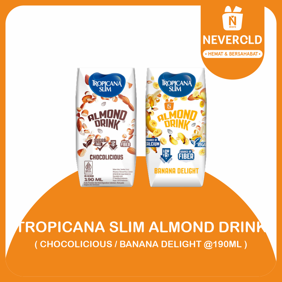 

TROPICANA SLIM - ALMOND DRINK (RTD) ALL VARIANT @190ml