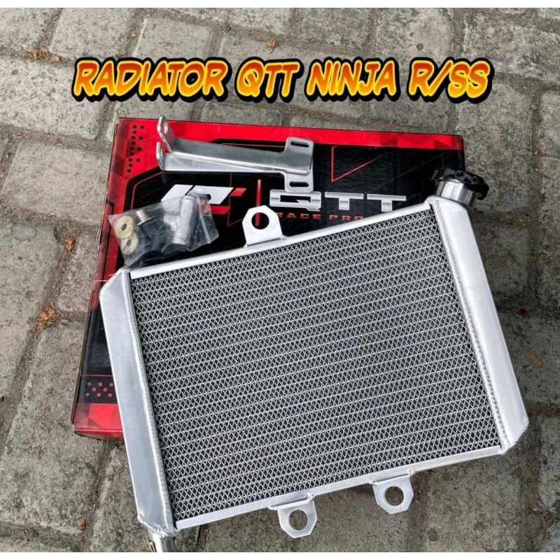 Radiator Qtt Ninja R ninja ss Gambot / Radiator Qtt lengkung Ninja R / Ninja ss original Thailand