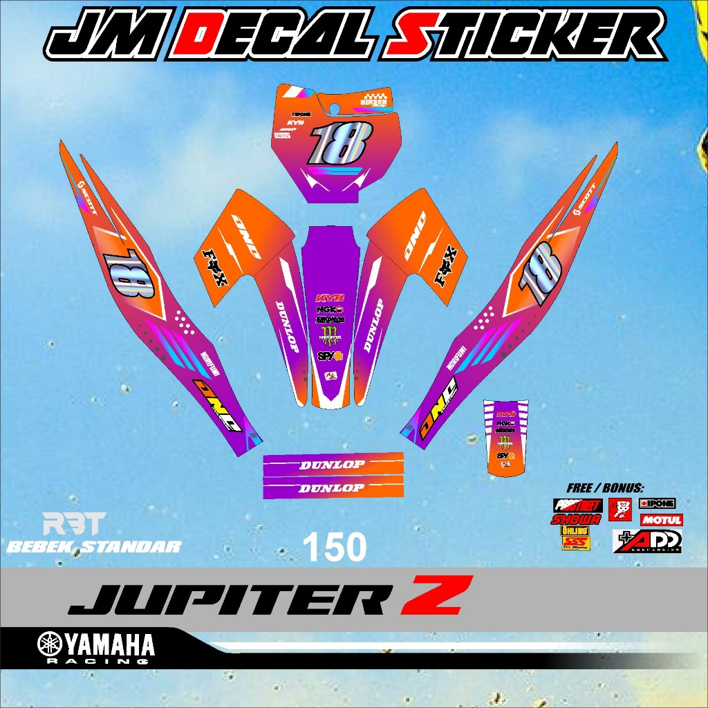 COD TERBARU DECAL STICKER RBT JUPITER Z VOL 150