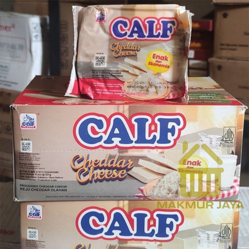 

keju calf cheese 200 gr 1 box isi 8 pc
