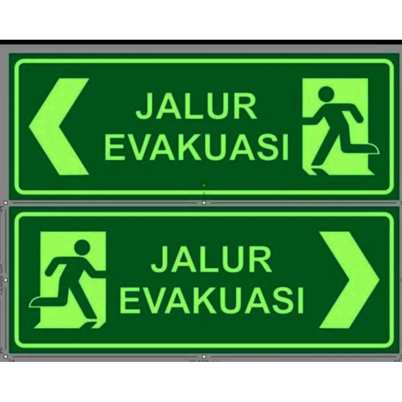 

SIGN STIKER JALUR EVAKUASI PANAH ( GLOW IN THE DARK ) 10 X 30 CM STIKER SAFETY