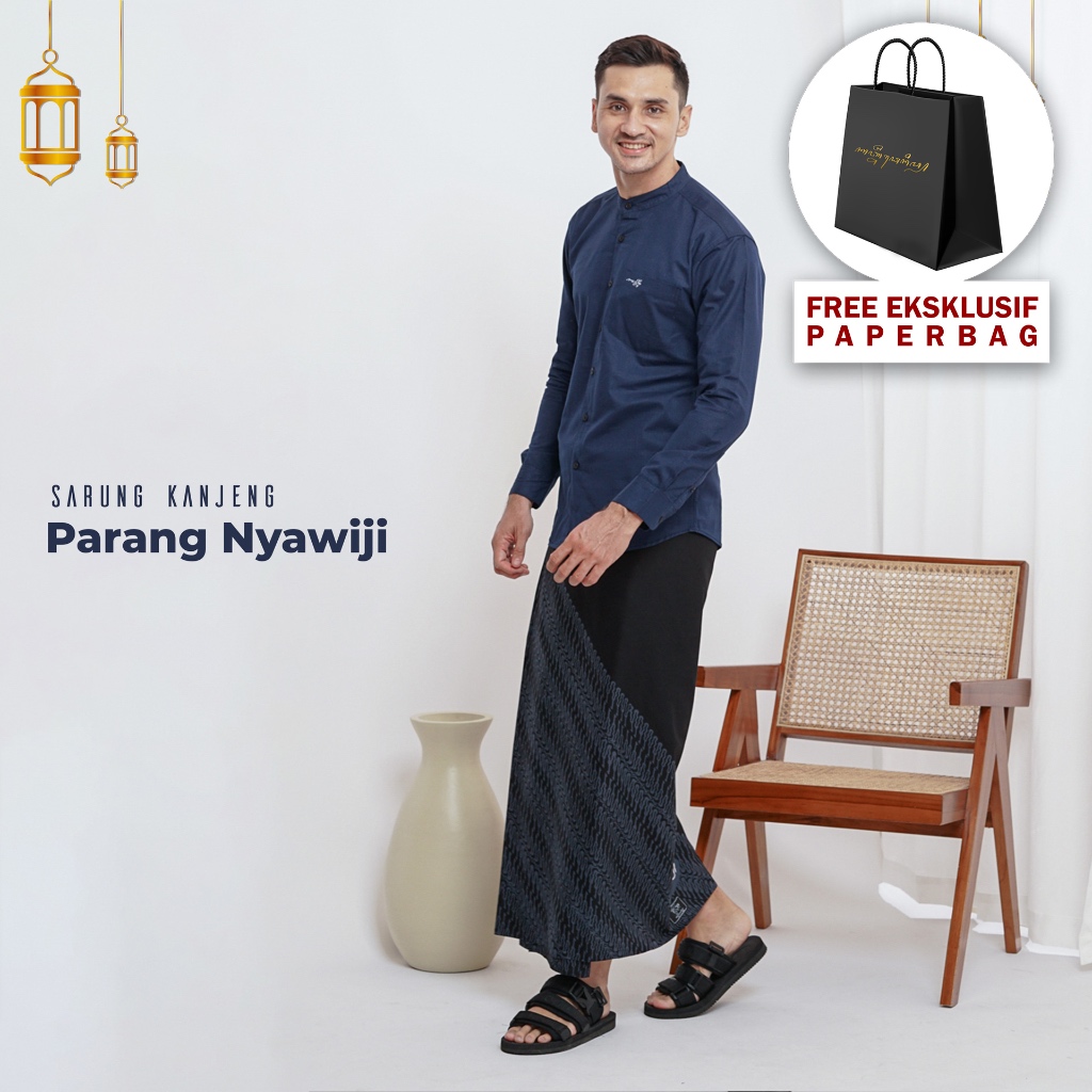 Sarung Kanjeng Sarung Batik Serial Kaligrafi Aksara Motif Parang Nyawiji Original